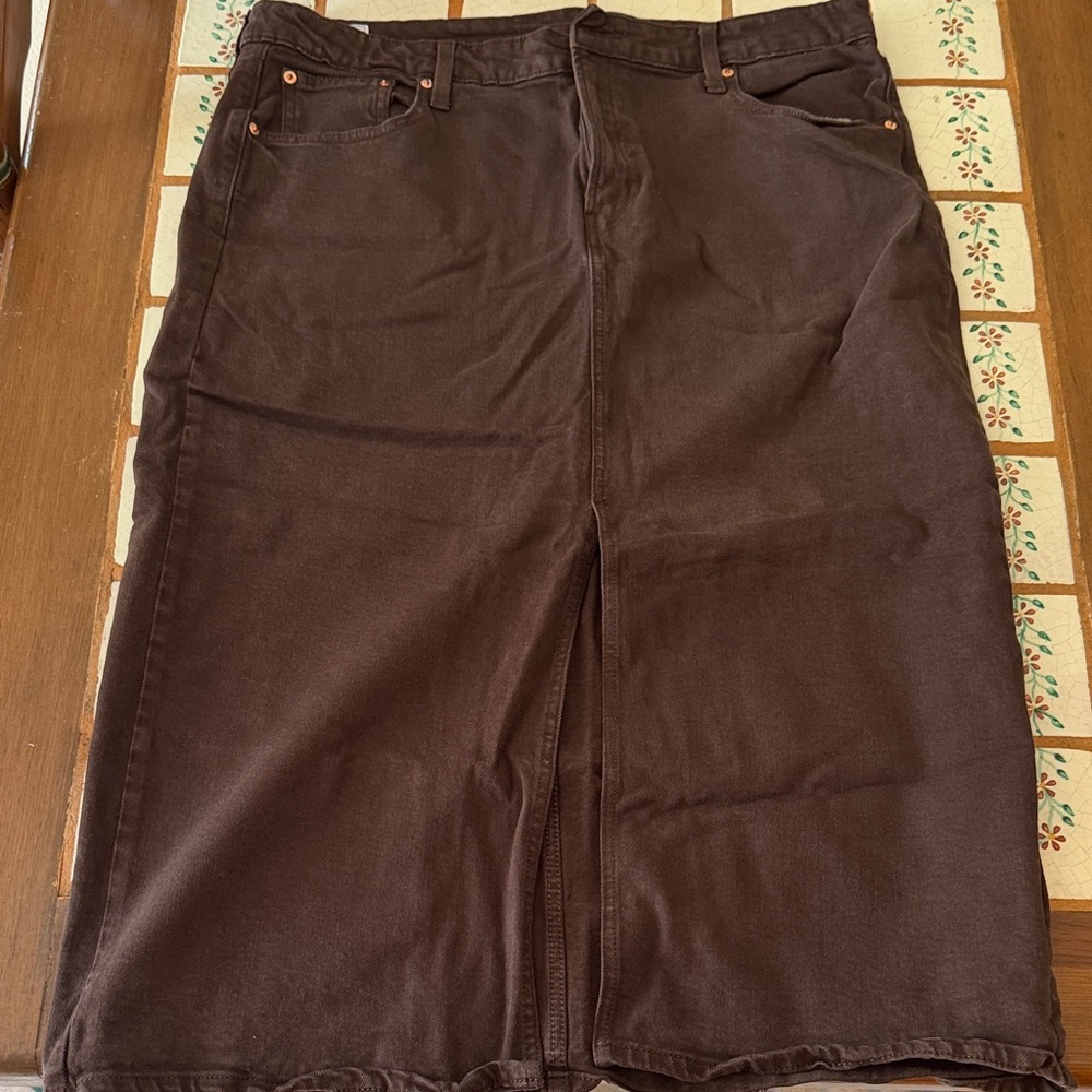 Gap Icon Denim Maxi skirt